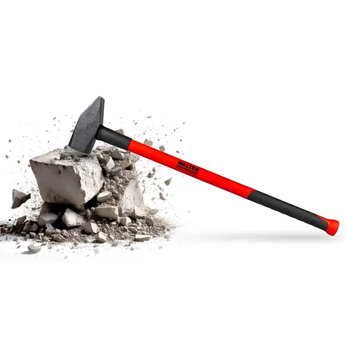 WALTER Professional Vorschlaghammer Schlosserhammer 5000 g, Fiberglas, Hammer