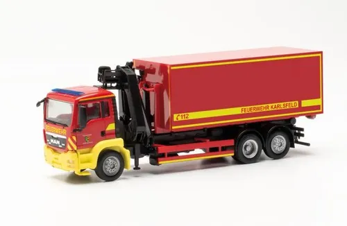 Herpa MAN TG-S M Wechsellader-LKW Feuerwehr Karlsfeld 096775