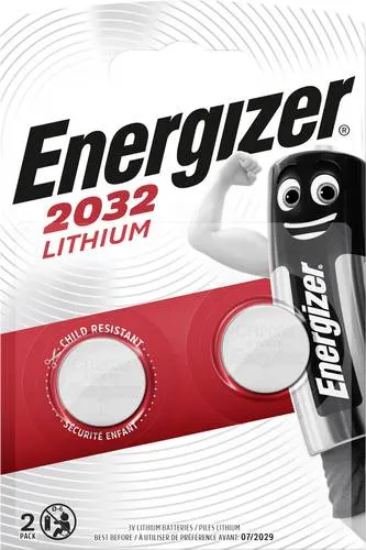 Energizer Knopfzelle CR 2032 - 3V Lithium-Batterie, 10 Jahre lagerfähig und ideal für Uhren, Fernbedienungen und mehr
