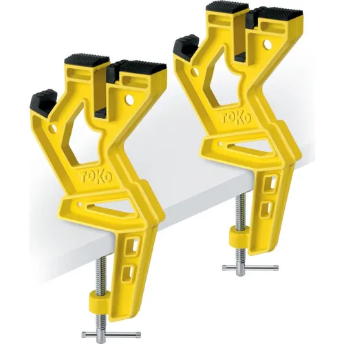 Reparatur Tool Toko Ski Vise Express - Ski-Werkzeug für alle Alpinski, mit sicherem Anti-Rutsch-Design und vielseitigen Fixierungsmöglichkeiten. Ideal für Wartung und Reisen, bietet Stabilität und Komfort.