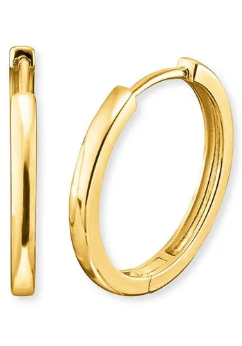 Engelsrufer Damen Creole Lisa - Vergoldetes Sterling Silber, 24 mm - Ohrringe für Damen aus hochwertigem 925er Sterlingsilber, nickelfrei und ideal für Allergiker. Die Goldbeschichtung verleiht einen sanften Glanz und steigert das Wohlbefinden.