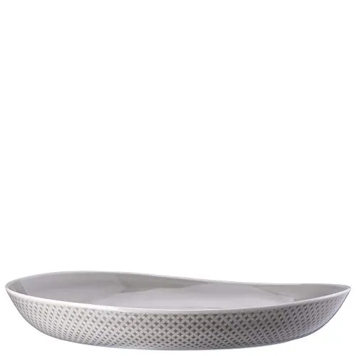 Rosenthal Junto Pearl Grey Speiseteller (33cm) - Eleganter tiefen Teller aus hochwertigem Porzellan, ideal für stilvolle Tischdekoration und besondere Anlässe.
