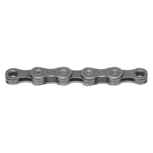 KMC xGlide EPT 9-, 10- & 11-Gang-Kette, Dunkelsilber - Hochwertige Fahrradkette für 9 bis 11 Gänge mit Double X-Bridge EPT für präzise Schaltung. Inklusive MissingLink für einfache Montage und maximalen Rostschutz.