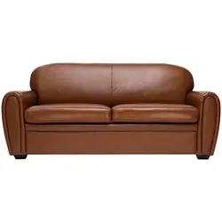 Produktbild Vintage-Ledersofa braun 3-Sitzer CLUB