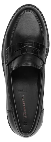 Tamaris Schnürschuh in Schwarz - Eleganter Schnürschuh für Damen in Größe 42, ideal für jeden Anlass. Die runde Kappe und der bequeme Schlupf sorgen für ein angenehmes Tragegefühl. Perfekt für stilvolle Outfits.
