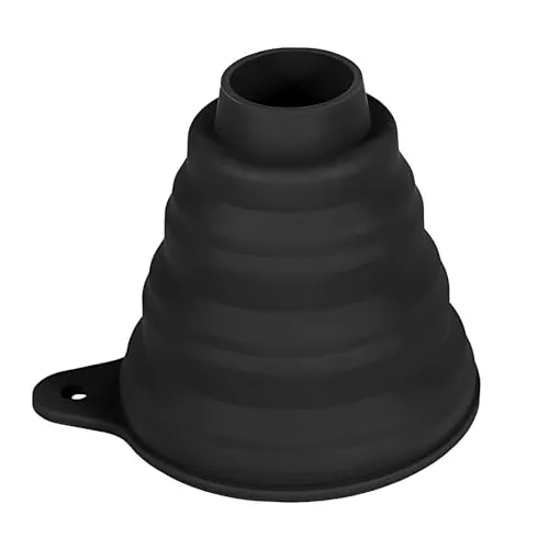 Silikontrichter, großer Silikontrichter - BPA-frei, weich und haltbar, nicht leicht zu verformen, geeignet zum Umfüllen einer Vielzahl von flüssigen und trockenen Zutaten, zusammenklappbare Trichter
