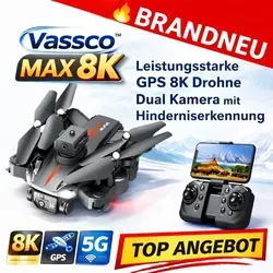 VasscoTM Max 8K GPS Drohne mit Dual Kamera und 5G FPV von MAVURA