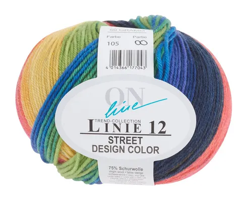 ONline Street Design Color Linie 12 Häkelwolle, 50 g