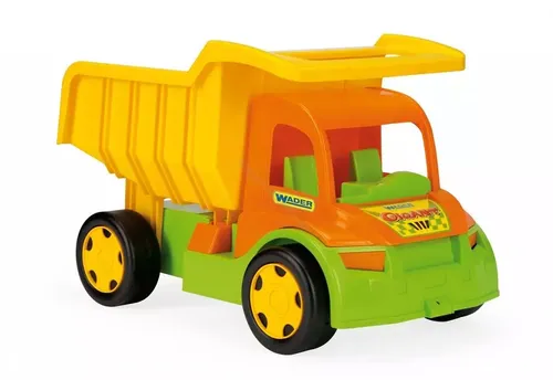 Wader 65005 - Gigant Truck lose - Lastwagen für Kinder, ideal für drinnen und draußen, fördert die Fantasie und ist aus hochwertigem, hervorragend verarbeitetem Kunststoff.