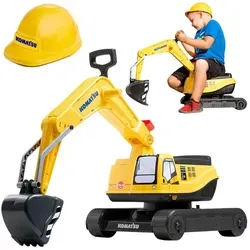 Falk Komatsu Bagger mit drehbarer Schaufel und Helm
