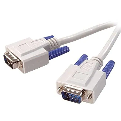 Vivanco Monitor-Anschlusskabel, 3,0m, 15 pol. Stecker <-> 15 pol. Stecker, grau