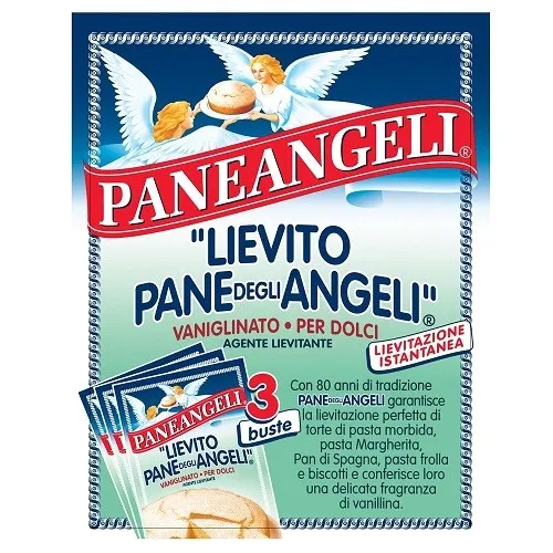 Paneangeli lievito vanigliato 48g Sauerteig Vanille hefe italien (3 Beutel 16g)