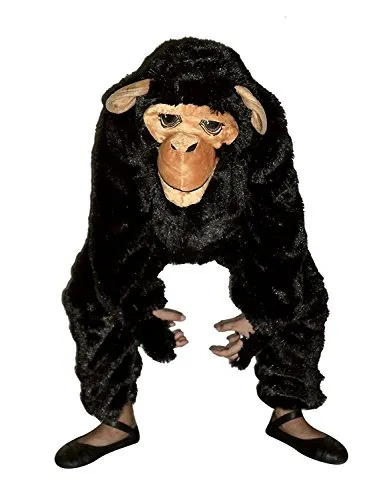 Ikumaal Schimpansen-Kostüm, F84 116-122, für Kind-er, Schimpanse Affe-n Gorilla Kostüm-e Fasching Karneval Kleinkinder-Karnevalskostüme Kinder-Faschingskostüme