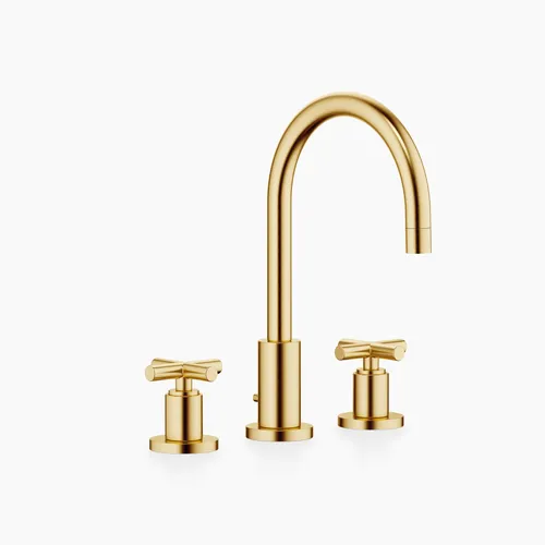 Dornbracht TARA Dreiloch Waschtischbatterie in gold von Dornbracht