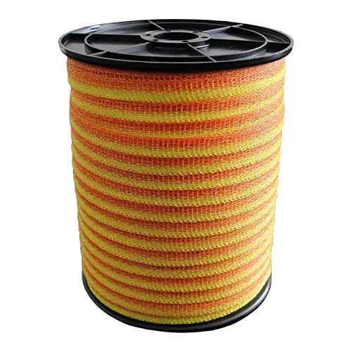 ZGM Weidezaunband Basic - gelb/orange - 200 m, 20 mm, 4 NIRO