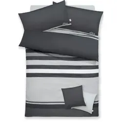 s.Oliver Bettwäsche Fenja 135x200/155x220 cm in grau von s.Oliver