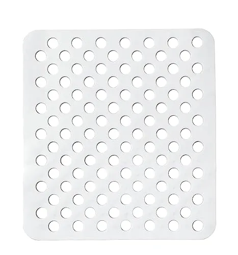 Kinvara Spülbecken Einlage 31x28cm - Kratzschutz für die moderne Küche - Eckige Spülbeckenmatte aus rutschfestem Kunststoff, schützt Geschirr und Gläser vor Kratzern. Ideal für moderne Küchen, in 3 Farben erhältlich (Schwarz, Grau, Weiss). Größe: 31 x 28 cm.