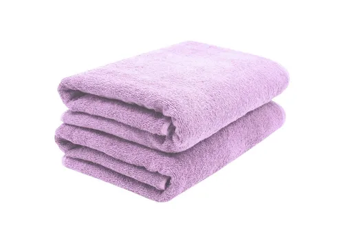 ZOLLNER 2er Set Saunatücher in lila von Zollner