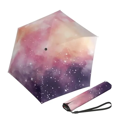 Knirps Regenschirm US.050 Ultra Light Slim Manual Cosmic - KOMPAKT & LEICHT — Der Knirps Regenschirm passt mit nur 21 cm Länge in jede Tasche und ist ideal für unterwegs. WINDSTABIL — Getestet gegen Windgeschwindigkeiten bis 100 km/h, bietet er zuverlässigen Schutz. Perfekt für plötzliche Regenschauer!