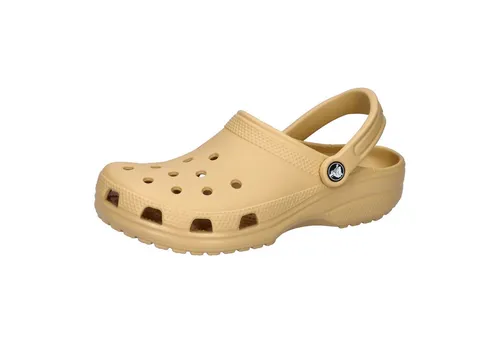Crocs Classic Clog 37-38 EU Wheat - Damen Clogs aus leichtem Croslite-Material, mit verstellbarem Rückengurt und rutschfester Gummi-Außensohle – perfekt für Komfort und Halt den ganzen Tag.