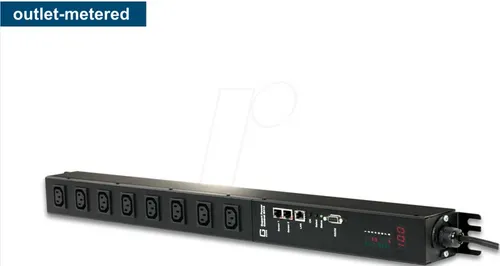 GUDE 8316-2 EPC 8xC13 PDU - 48,26 cm (19 Zoll) Gehäuse Zubehör mit Energiemessung pro Lastausgang, ideal für effiziente Stromverteilung in Rechenzentren und Serverräumen.