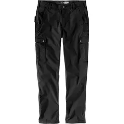 Relaxed Ripstop Cargo Work Hose, schwarz, Größe 36 für Männer - Herren-Stoffhosen mit ungezwungener Passform und strapazierfähigem Stretch Ripstop, ideal für Arbeit und Freizeit.