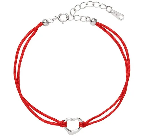 EVOLUTION Armband Red Kabbalah Bracelet Heart 13006.3 - Stilvolles Kabbalah-Armband in Rot, das mit einer einzigartigen Herz-Design überzeugt. Ideal für einen modischen Akzent im Alltag.