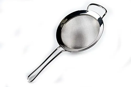 GEFU Sieb PASSO Ø 16 cm – Profi-Küchensieb aus Edelstahl - Siebe & Spitzsiebe – Hochwertiges, formstabiles Edelstahlfeinsieb mit verstärktem Gewebe für präzises Sieben und Abtropfen von Pasta, Gemüse und mehr.