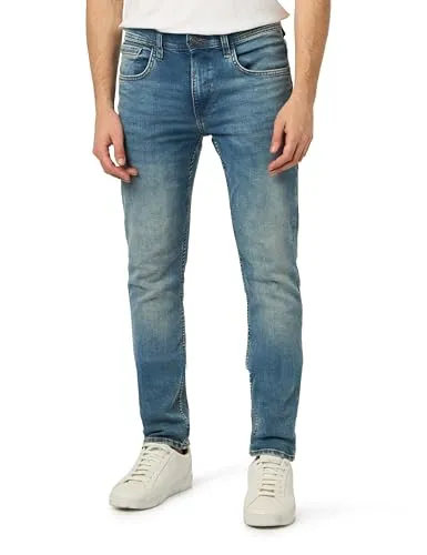 Blend BHJet Herren Jeanshose Hose mit Eingrifftaschen Gürtelschlaufen Stretch Baumwollmischung Slim fit, Größe:W31/32, Farbe:Denim vintageblue-2024 (202901)