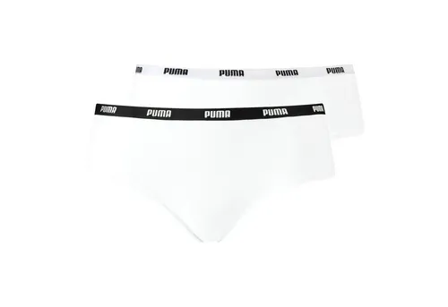 PUMA Hipster Hipster (2-St., 2 Stück) mit umlaufendem Markenschriftzug am Bund