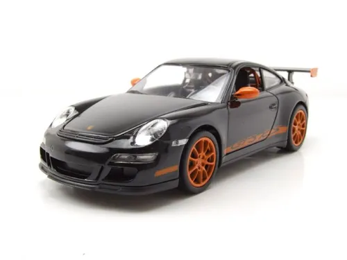 Produktbild 1:24 WELLY Porsche 911 997 GT3 RS Coupe 2007 Black Orange