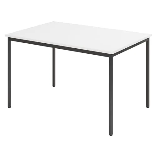 bümö Multifunktionstisch 120 x 80 cm in Weiß/Schwarz von bümö