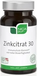 Nicapur Zinkcitrat 30 Kapseln - Hochwertige Zinkversorgung - Arzneimittel zur Unterstützung des Immunsystems, ideal für Haut, Haare und Nägel. Jetzt günstig bei Ihrer Beraterapotheke bestellen.