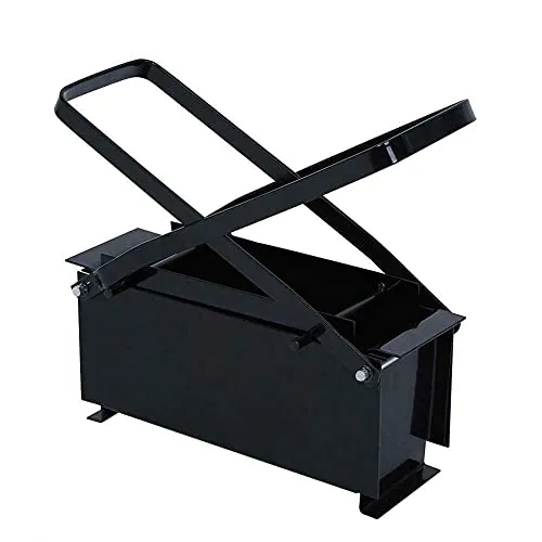 Produktbild MOUMOUTEN Papierbrikettpresse aus Stahl, DIY Zeitungs-Brikettmacher Papier Brikett Hersteller Heavy Duty Papierpresse für Briketts Altpapier pressen HBT: 25,6 x 12,6 x 8 cm
