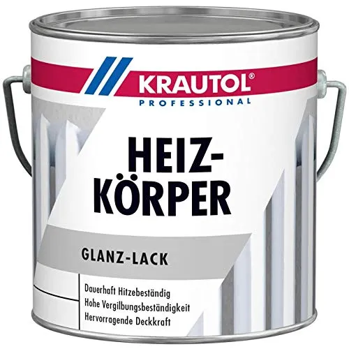 Krautol Heizkörperlack Acryl-Lack glänzend weiß, 2,5 Liter