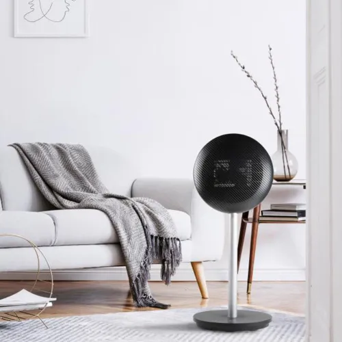 Turbo Keramik Heizung DO7349H mit Stativ in Schwarz - Heizgeräte mit 2000W Leistung, digitalem Bedienfeld und Oszillationsfunktion für gleichmäßige Wärmeverteilung. Ideal für Wohnzimmer und sichere Nutzung dank Kippsicherung und Überhitzungsschutz.