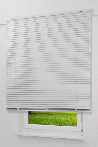 LYSEL Qualitätsalujalousie 25mm in Reinweiß in den Maßen (B x H) 50cm * 130cm