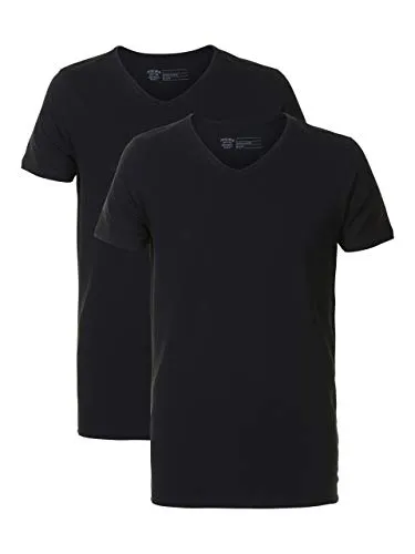 Petrol Industries Herren M-BF-VLYCRA T-Shirt, Schwarz (Black 9999), Medium (Herstellergröße: S) (179er Pack)