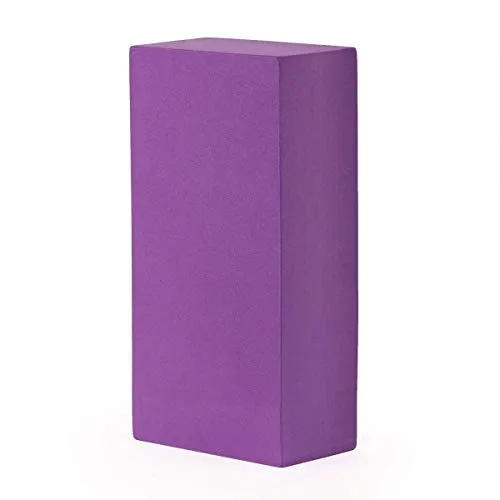 Bodhi Yoga Block ASANA BRICK | Yogablock aus EVA Schaumstoff | Hilfsmittel für Anfänger und Fortgeschrittene | Trainingszubehör für Yoga & Pilates | lila