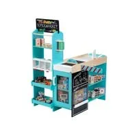 Supermarkt Holz - Kaufladen aus hochwertigem Holz, ideal für kreative Rollenspiele ab 36 Monaten