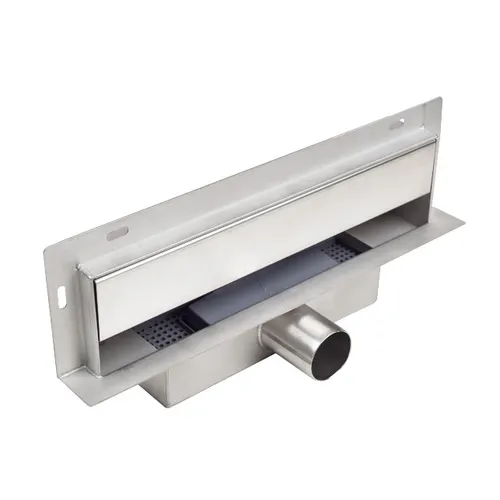 W-DRAIN 60 SILBER Duschablauf - Befliesbare Ablaufrinne - Moderne Duschablauf für Boden und Dusche. Korrosionsresistent und rostbeständig aus Edelstahl, ideal für eine saubere und stilvolle Lösung. Set enthält alles Notwendige für die Installation.