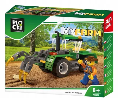 Traktor mit Pflug Bausatz 85 Teile ab 6 Jahren