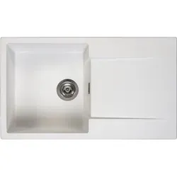 Reginox Amsterdam 10 Küchenspüle mit Abtropffläche in Weiß von Reginox