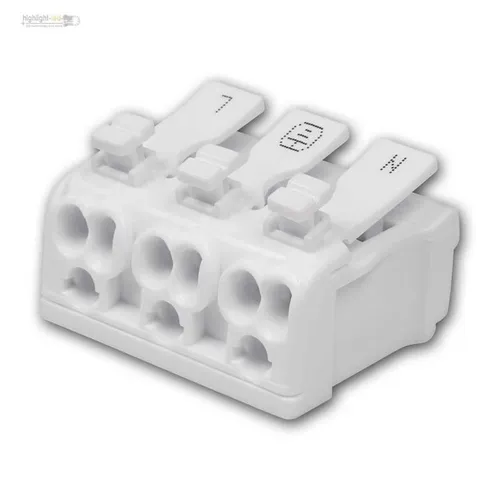 Stk Lüsterklemmen / Leuchtenklemme 3-polig mit Hebel Verbindungsklemme Klemme 10