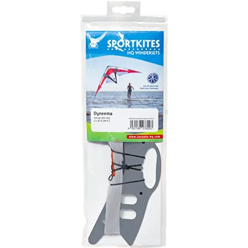 HQ Lenkdrachen Winderset Liros Dyneema 120 kp - Outdoor-Spielzeug mit 2 x 30 Meter Dyneema® Leinen, extrem stark und langlebig, ideal für präzises Fliegen und Kontrolle von Lenkdrachen.