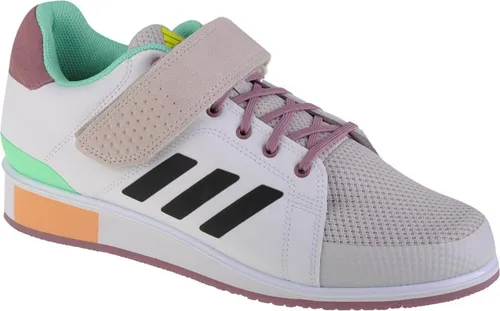Adidas Power Perfect 3 Schuhe, GX2896 - Halbschuhe für Herren, ideal zum Gewichtheben. Mit zusätzlichem Klettverschluss für optimale Passform und rutschfester Gummisohle.