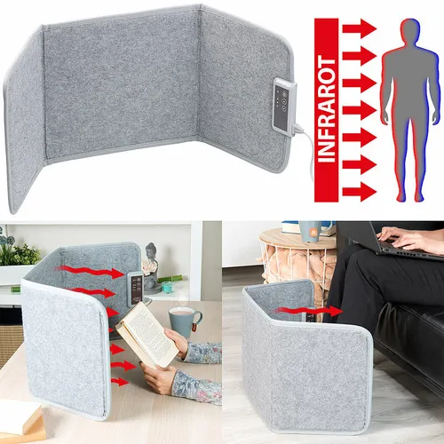 Sichler Faltbares Fern-Infrarot-Heizpanel - Heizgeräte, faltbare Infrarotheizung mit bis zu 65 °C für effiziente Wärme und platzsparende Nutzung, ideal für jeden Raum.