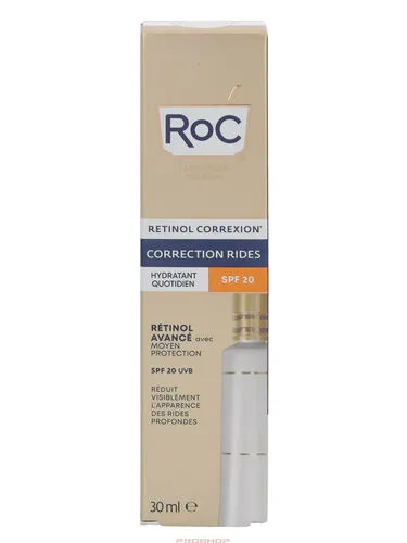 RoC Retinol Correxion Wrinkle Correct Daily Moist. SPF20 30 ml - Tagespflege mit Retinol und SPF20, reduziert sichtbar Falten und schützt die Haut vor UV-Strahlen.