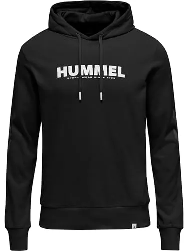 hummel Unisex Hmllegacy Logo Hoodie - Kapuzenpullover für Herren, stylischer Hoodie mit großem Logo für einen lässigen Look und optimalen Tragekomfort.