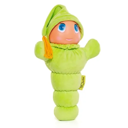 Molto Gusi Luz Zwei Gesichter 40 Jahre Jubiläums-Puppe 28 cm - Puppen, limitierte Jubiläumsausgabe mit zwei Gesichtern für Spielzeit und Schlafenszeit, sanft leuchtend für Geborgenheit und Sicherheit.